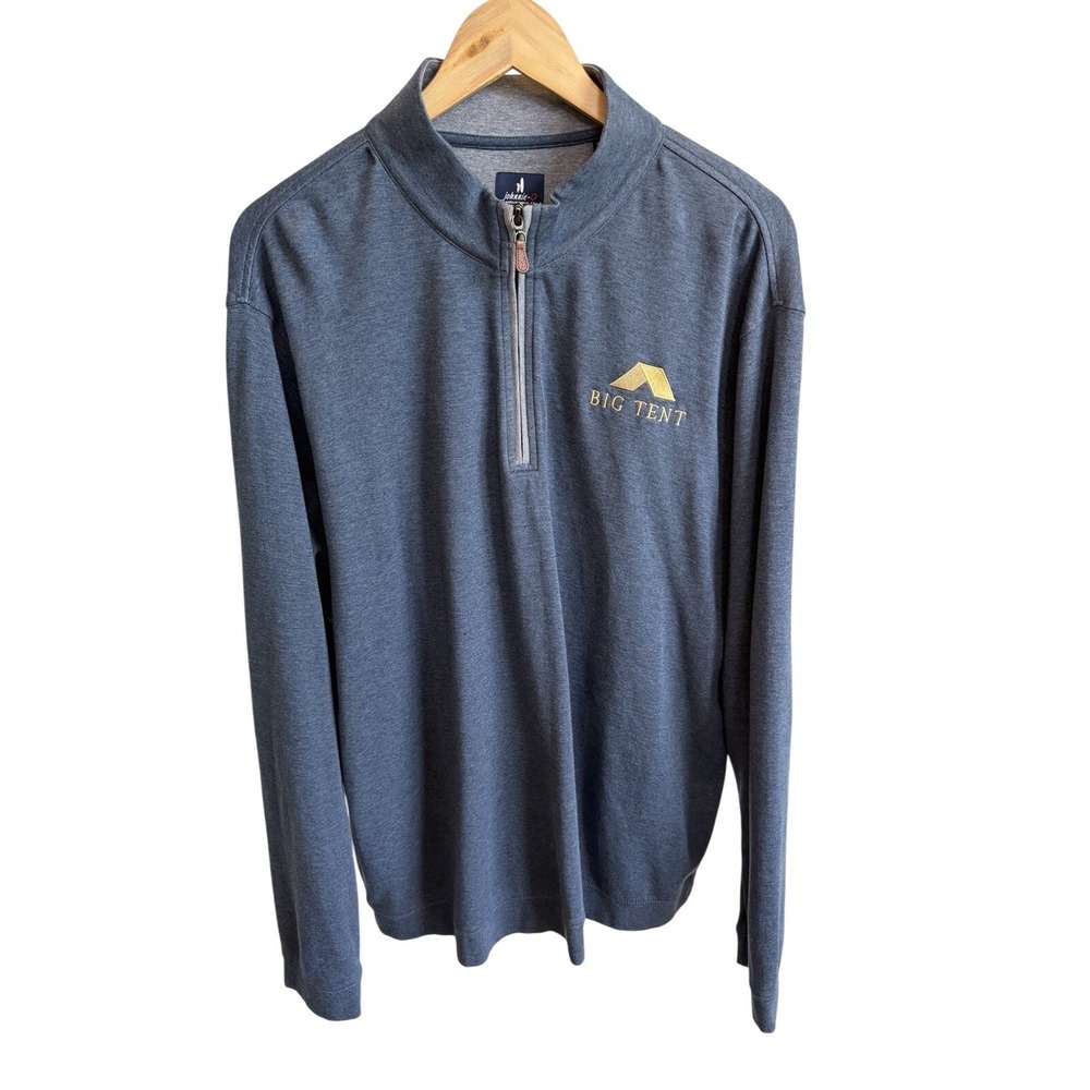 Johnnie-O Men's 1/4 Zip Performance Pullover Blue Sweater Sz XL